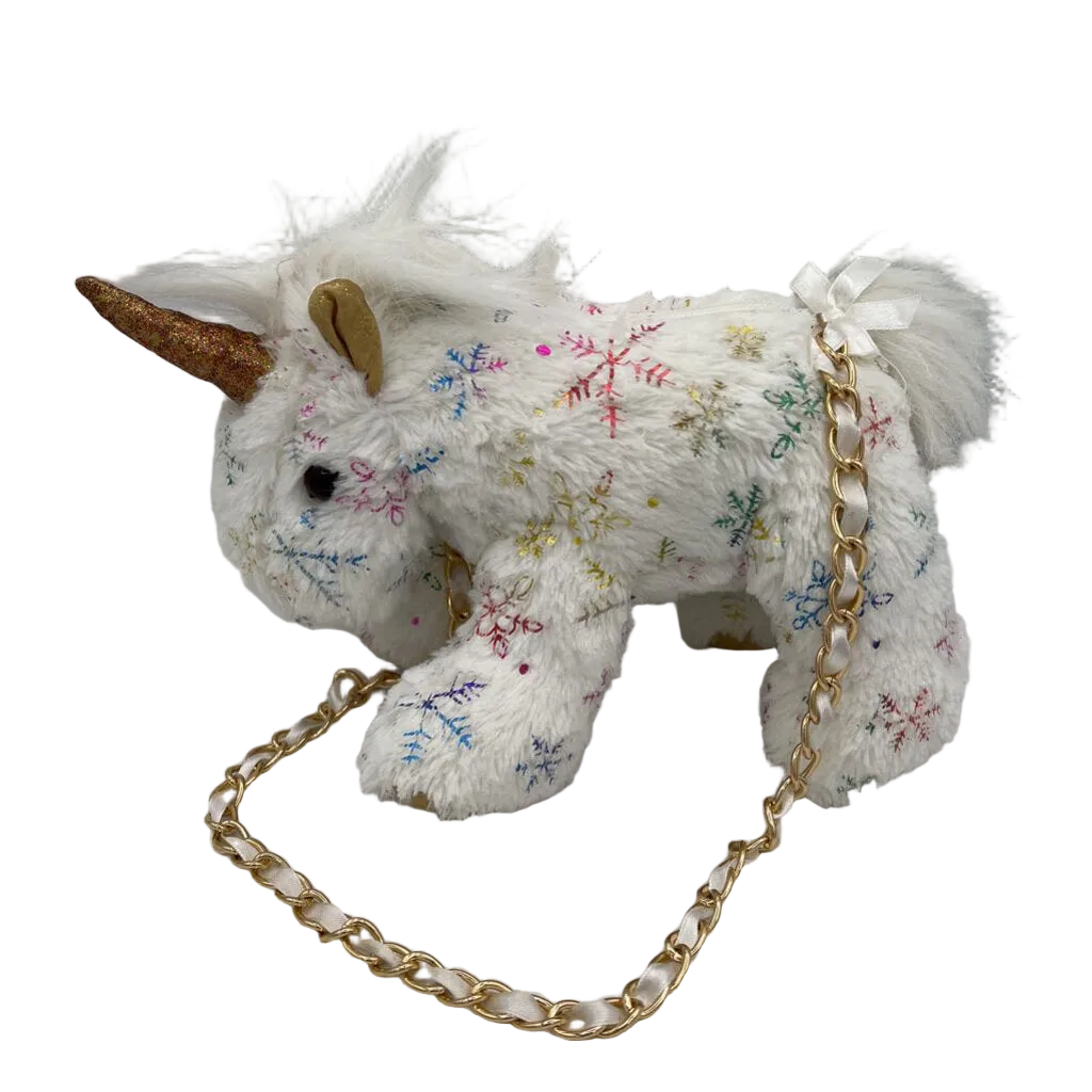 Unicorn Plush Crossbody Purse