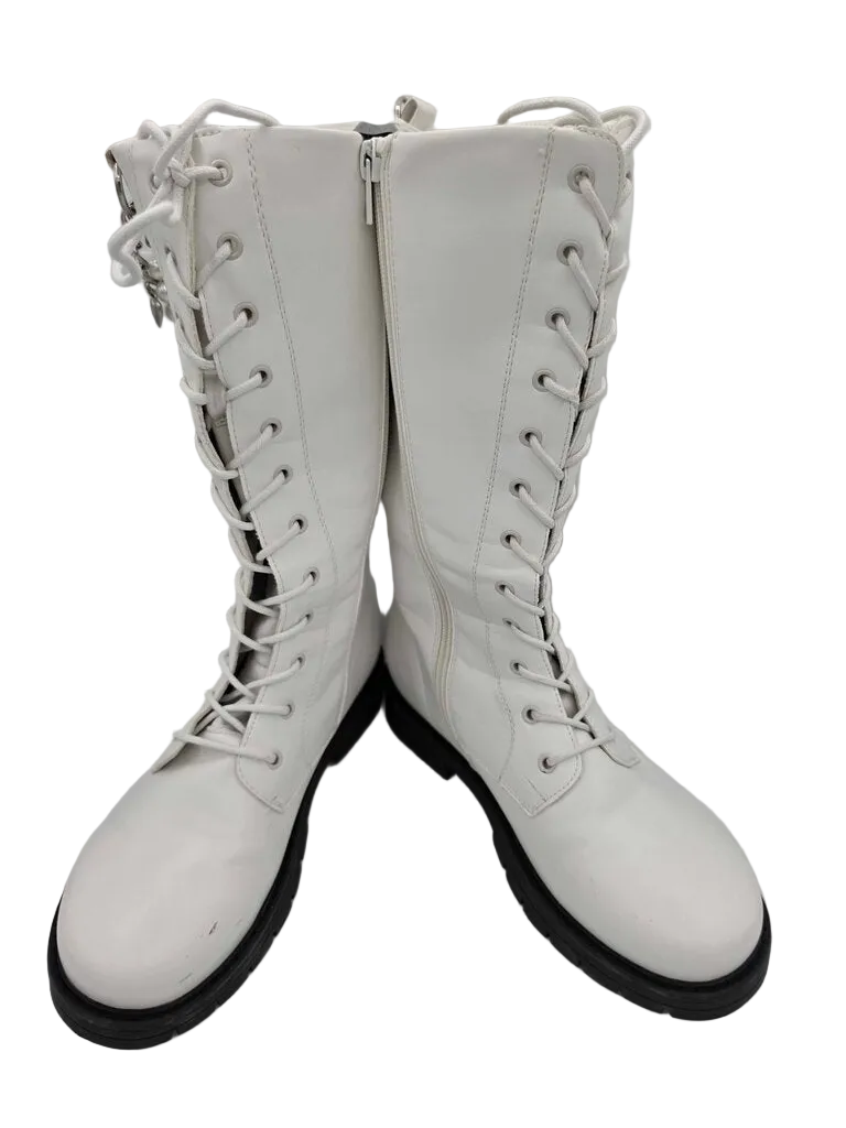 Flat Lace Up Combat Boots