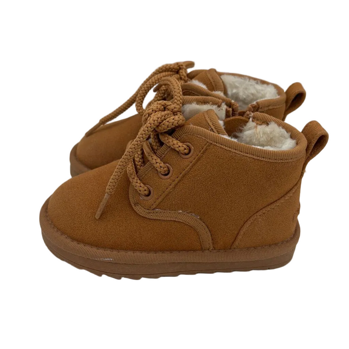 Lace Up Suede Style Boots