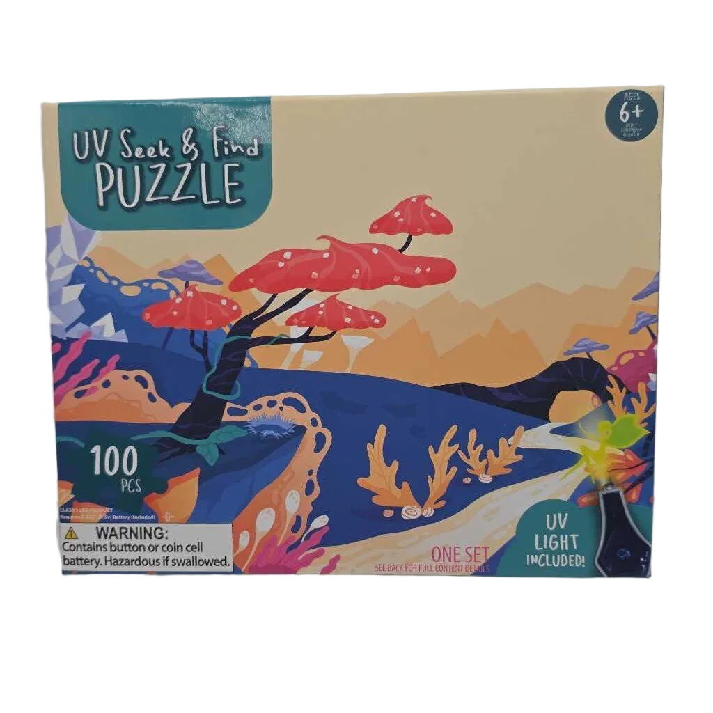 UV Seek & Find Puzzle 100 Pcs