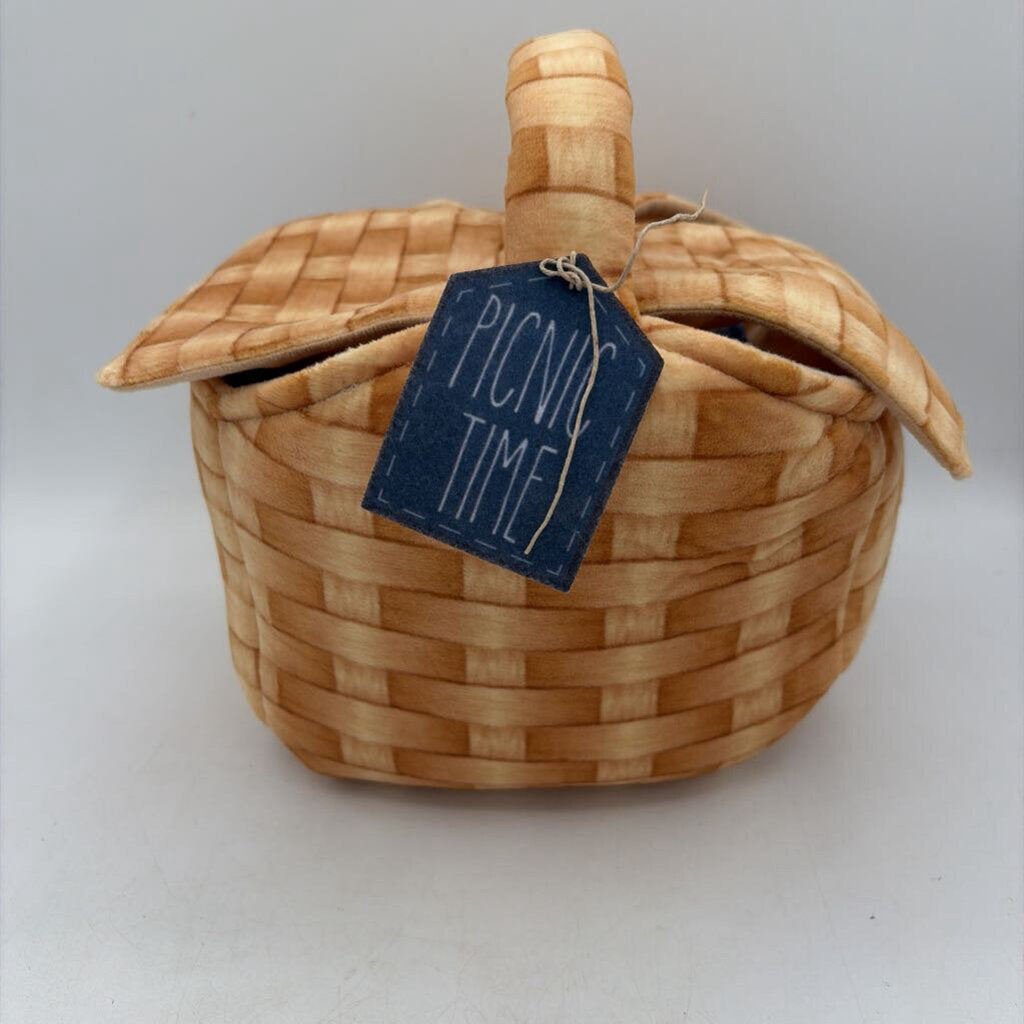 Plush Picnic Basket Set