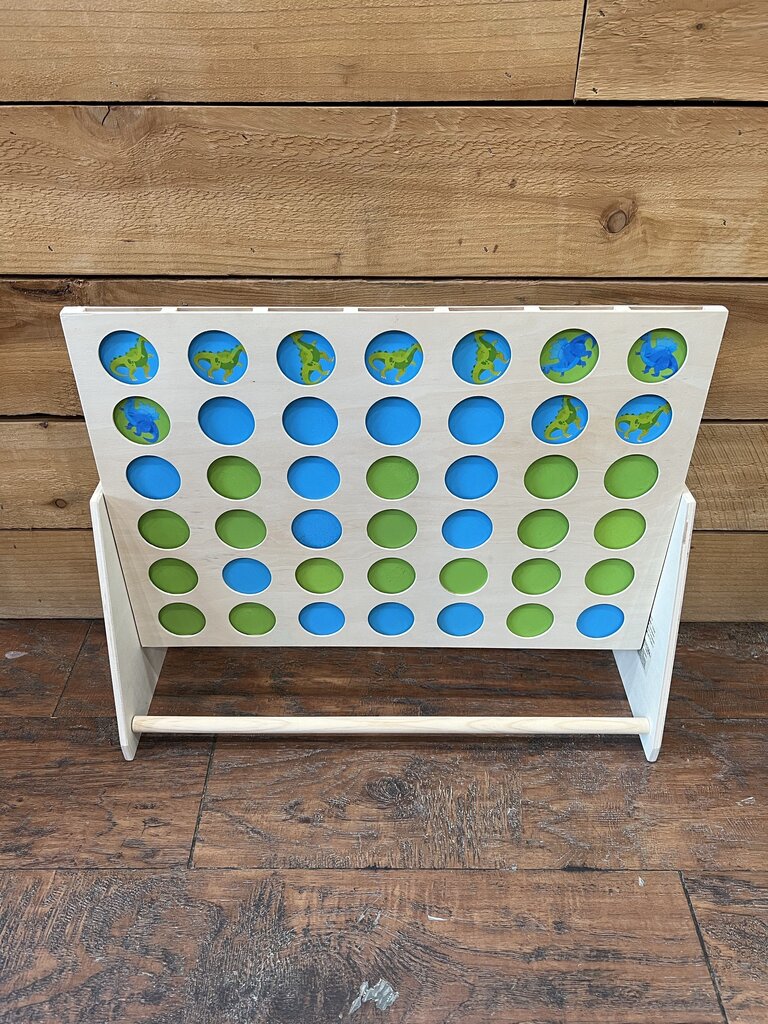 Giant Wooden Connect Four: DInosaurs