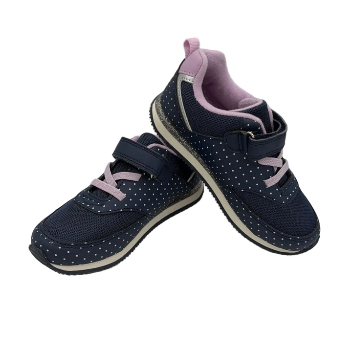 Pull On Sneakers/ Polk-a-Dot/ Velcro