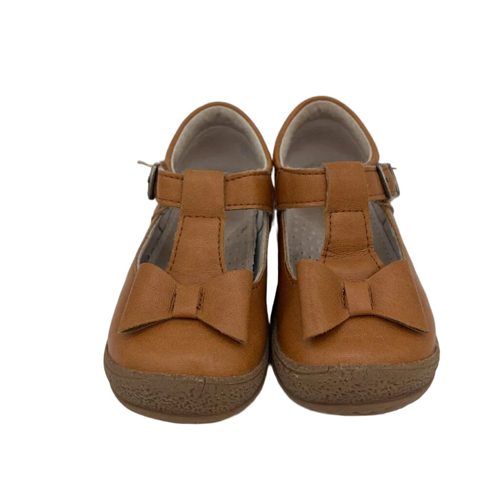 Leather Emma Bow T-Strap Mary Janes