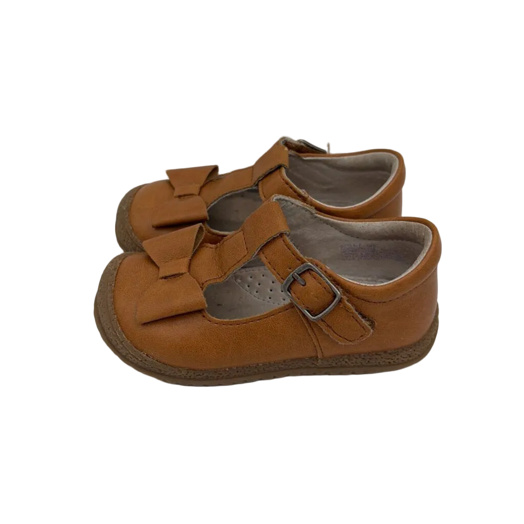 Leather Emma Bow T-Strap Mary Janes