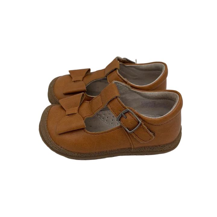 Leather Emma Bow T-Strap Mary Janes