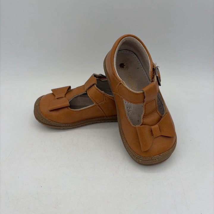 Leather Emma Bow T-Strap Mary Janes