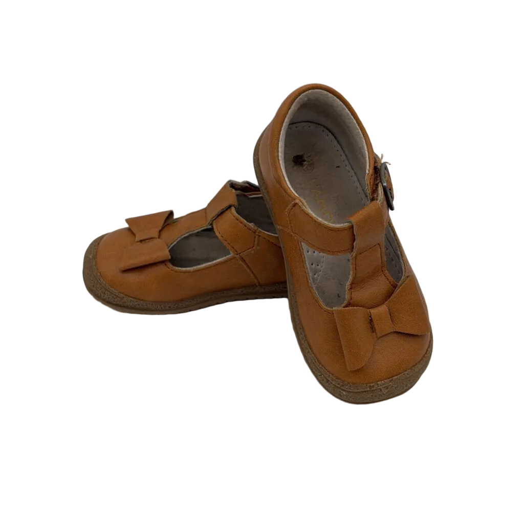 Leather Emma Bow T-Strap Mary Janes