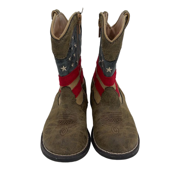 Cowboy Boots/ American Flag