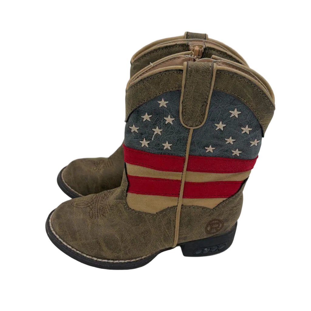 Cowboy Boots/ American Flag