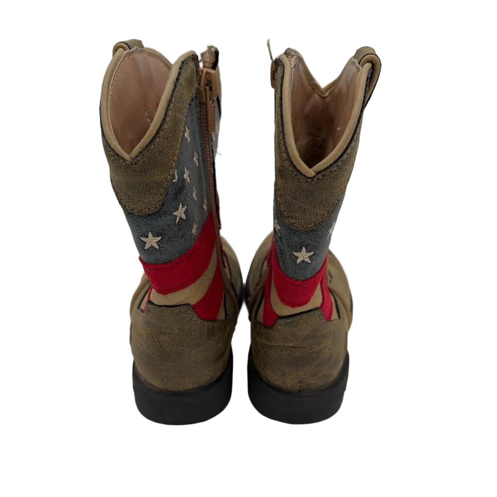 Cowboy Boots/ American Flag