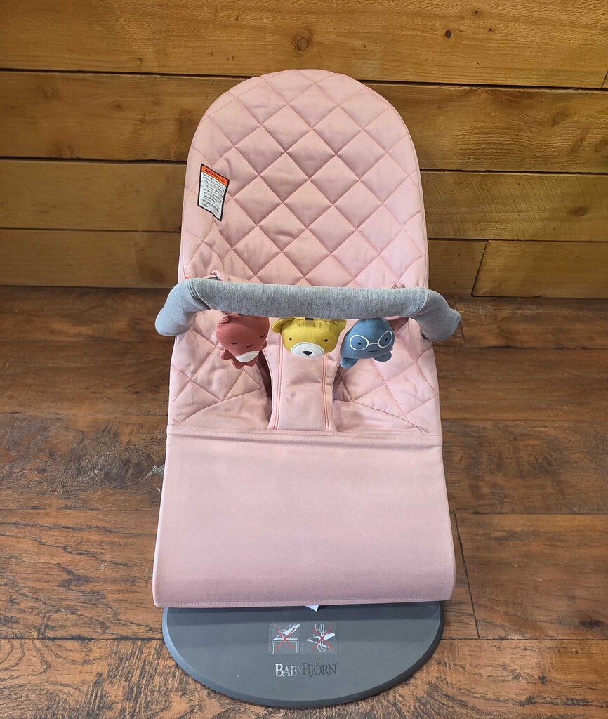 Bouncer Bliss, Quilted Cotton with Toy Bar