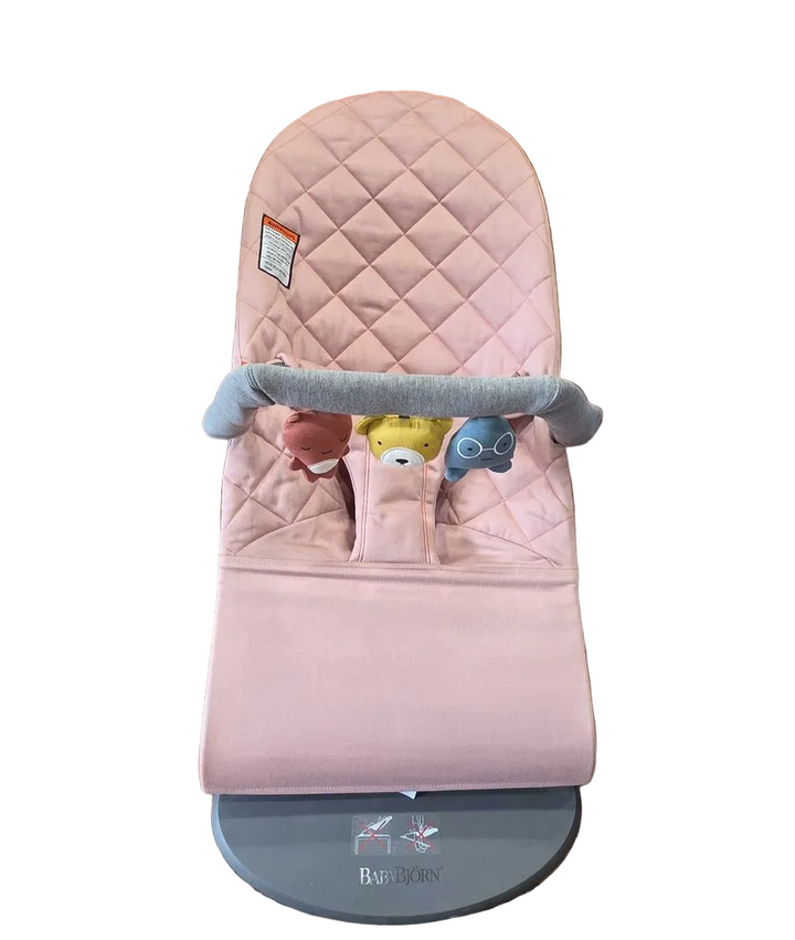 Bouncer Bliss, Quilted Cotton with Toy Bar