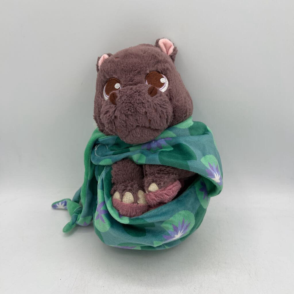Baby Hippo Plush + Blanket Pouch