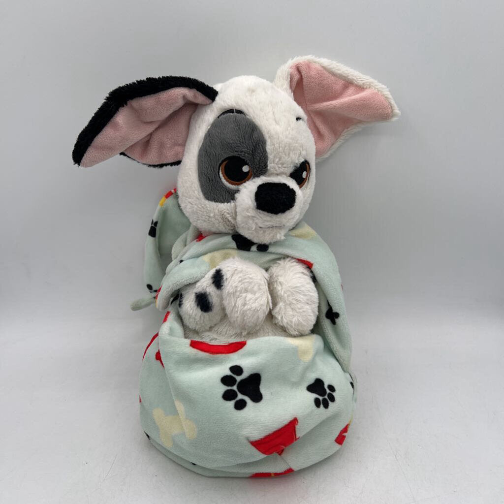 Patch Puppy Plush + Blanket Pouch
