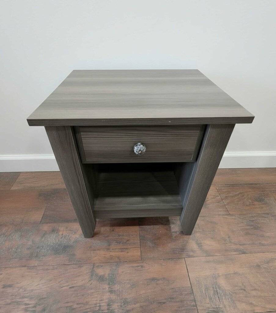 Nightstand with Drawer: 20.866"Lx17.48"Wx24.055"H