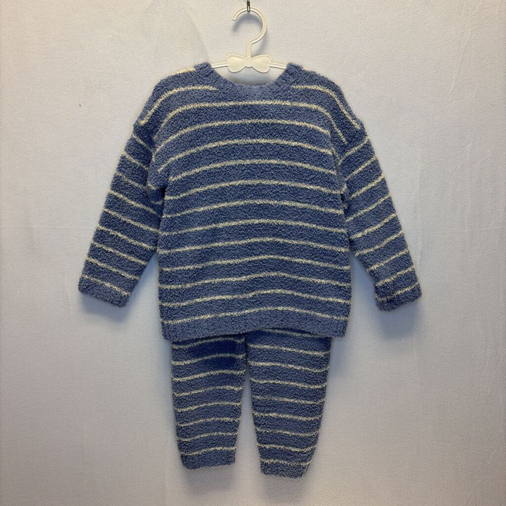 Fuzzy Sweater & Pants Set: Stripes