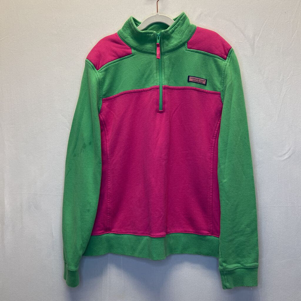 LS Colorblock 1/4 Zip Sweater