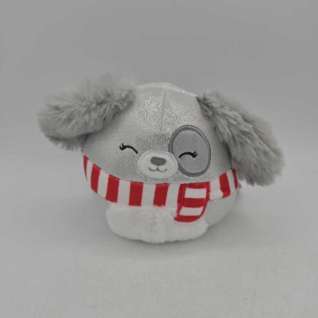 Winter Dog with Scarf