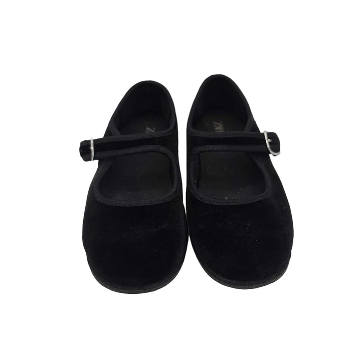 Velvet Mary Jane Shoes