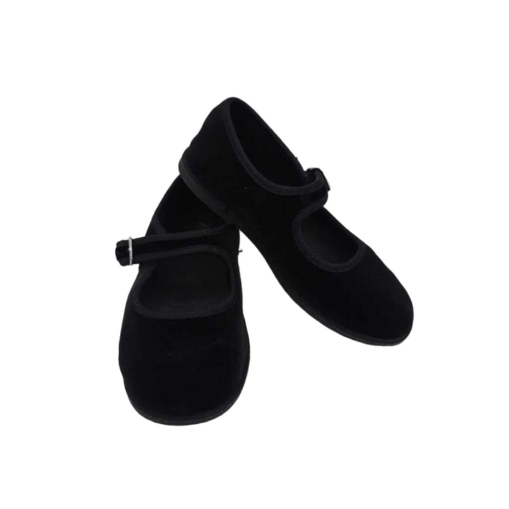 Velvet Mary Jane Shoes
