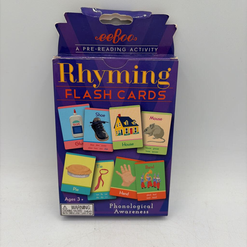 Rhyming Flash Cards Phonological Awareness