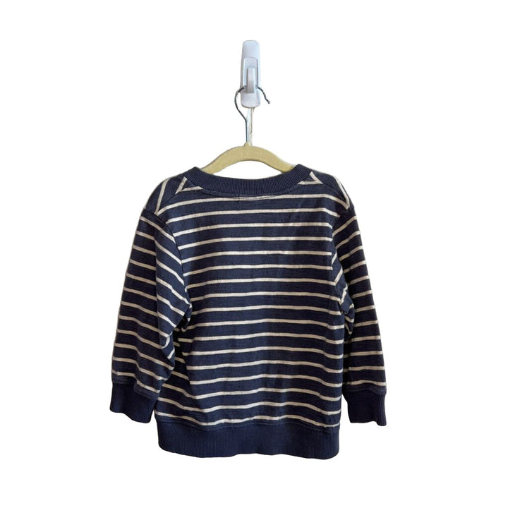 Button Front Sweater Stripes