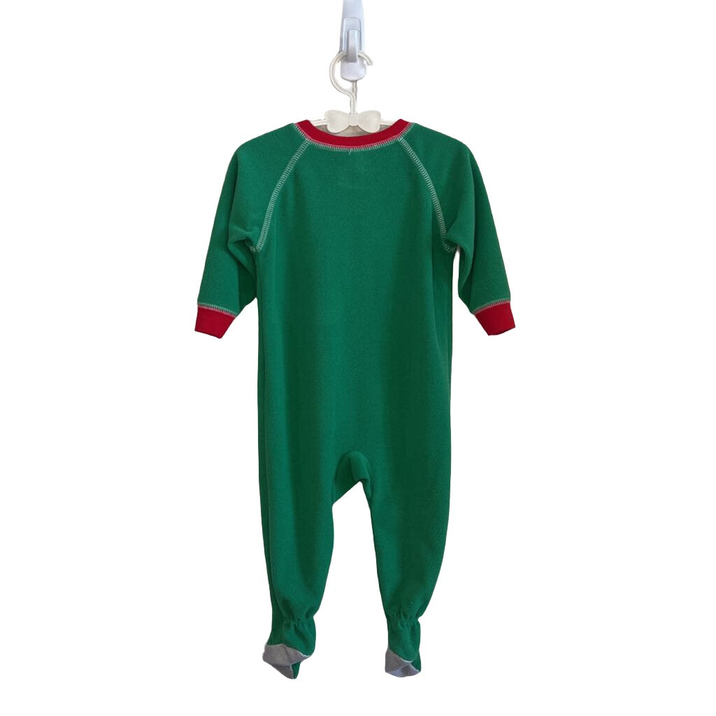 LS Footed Onesie - Santa