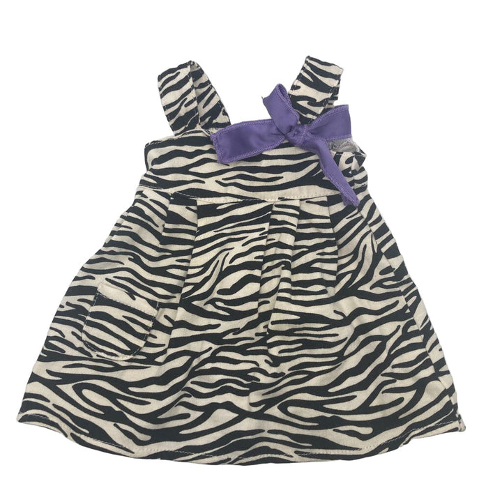 Doll Dress - Zebra