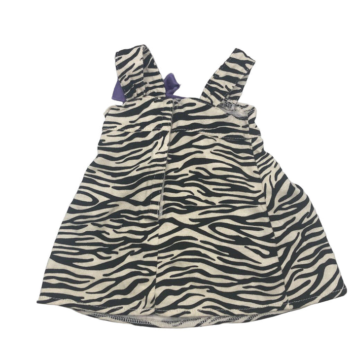 Doll Dress - Zebra