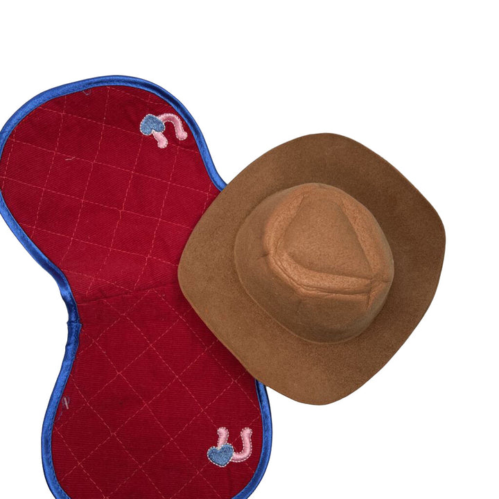 Doll Cowboy Hat & Horse Pad