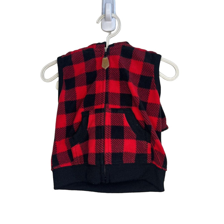 Plaid, Fleece Lined Vest