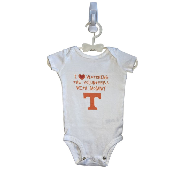 Short Sleeve Onesie - I Love Watching the Vols w/Mommy