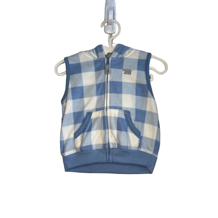 Hoodie Vest - Checks