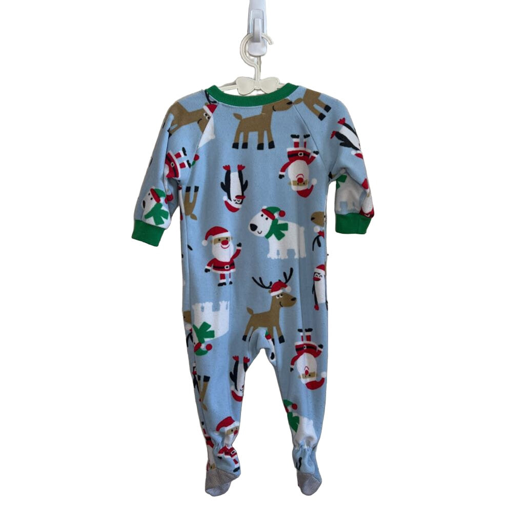 Fleece Footed Christmas Onesie PJs