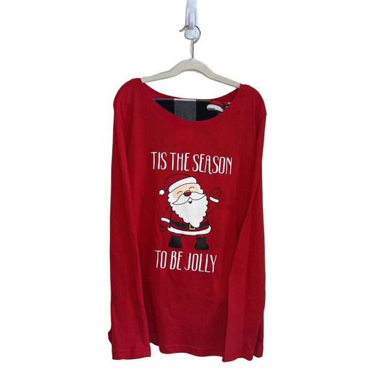 LS PJ Top & Bottom - Santa