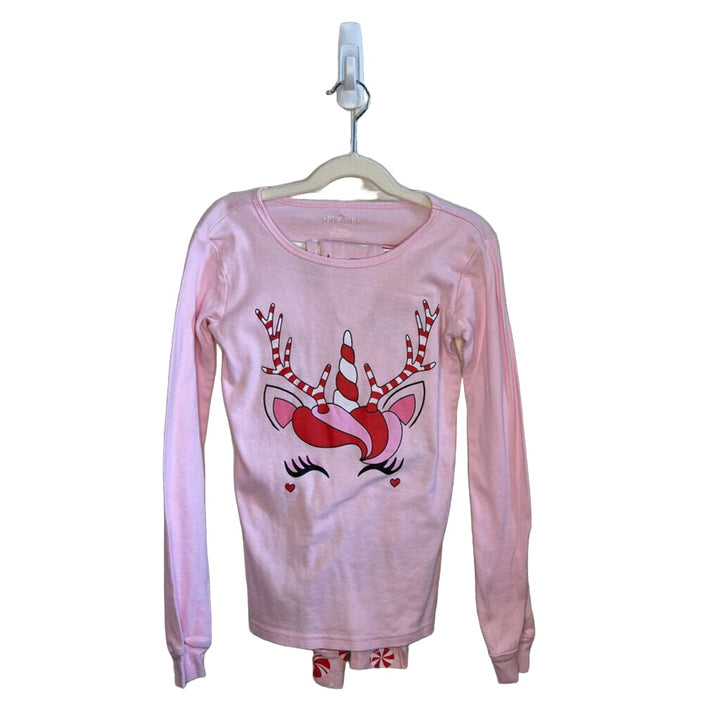 Christmas Pj Set - Unicorn Reindeer