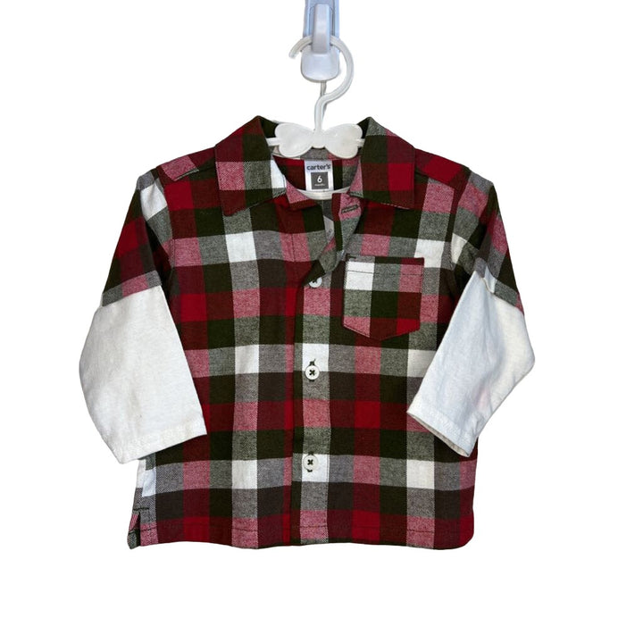 Plaid Shirt w/Pants - LS Onesie