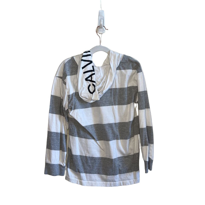 LS Hooded Polo - Stripe