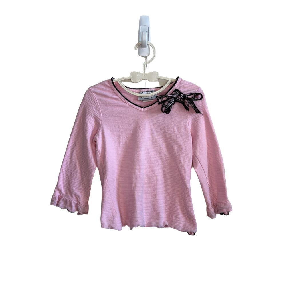 LS Shirt w/Ruffle Cuffs, Shoulder Ribbon
