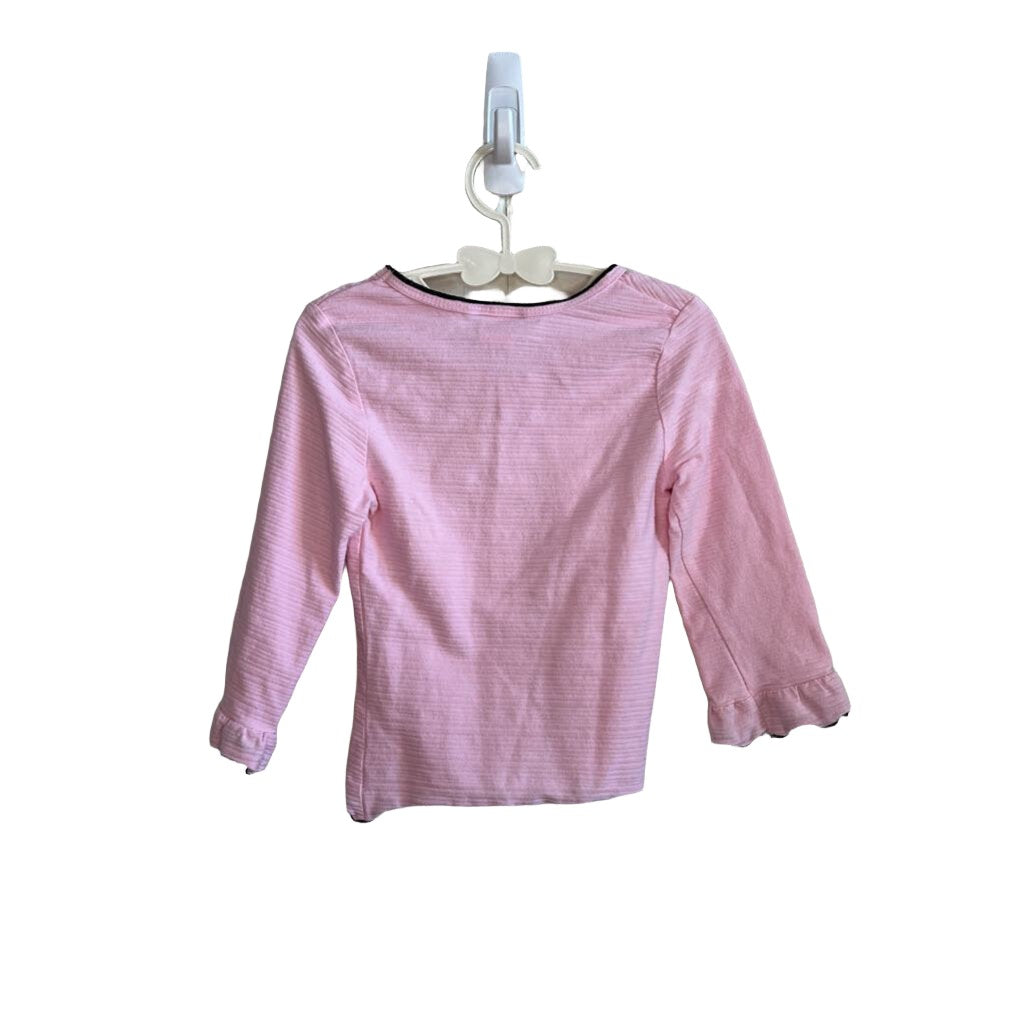 LS Shirt w/Ruffle Cuffs, Shoulder Ribbon