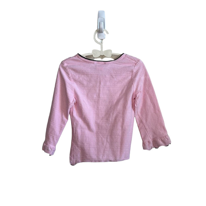 LS Shirt w/Ruffle Cuffs, Shoulder Ribbon