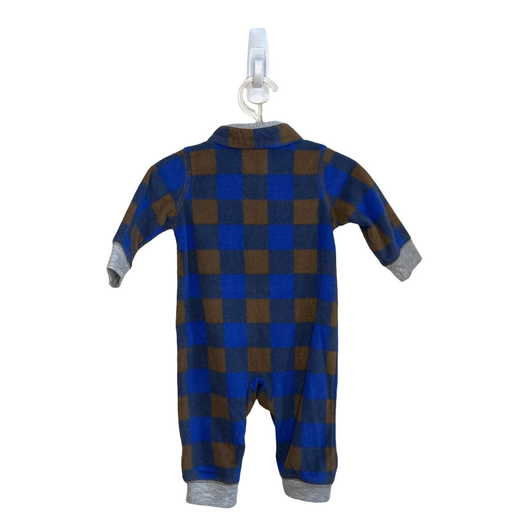 Fleece Romper Zip Front