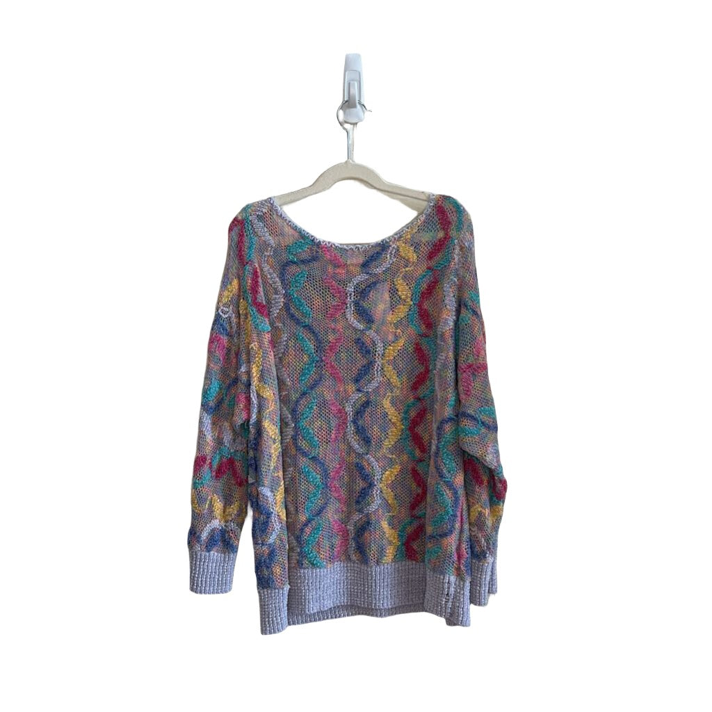 Cardigan Pullover - Rainbow Colors