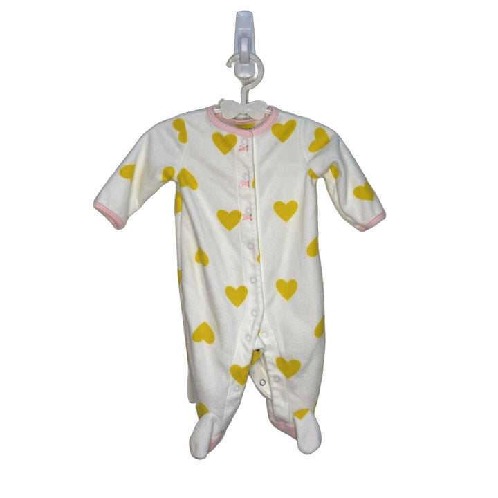 Footed Onesie PJ - Hearts