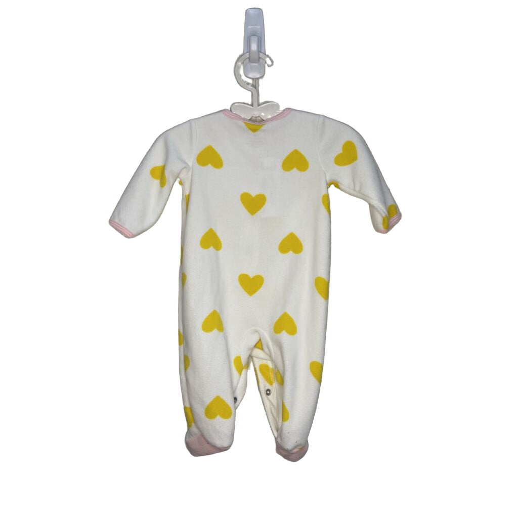 Footed Onesie PJ - Hearts