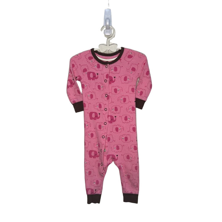 Thermal Footed Onesie - Elephants