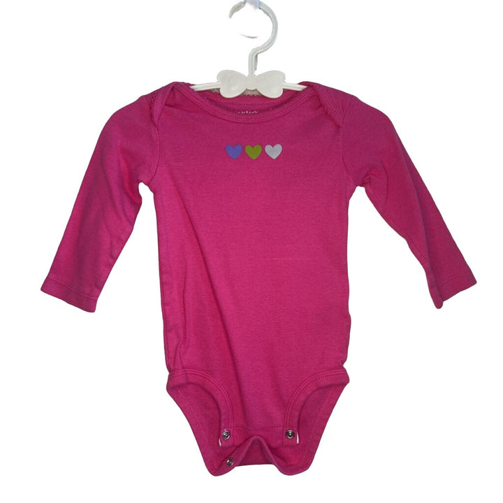 Long Sleeve Onesie - Hearts