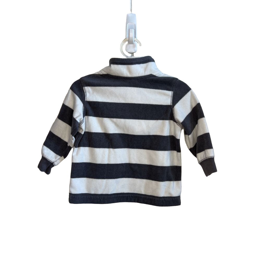 LS Fleece - 3 Button, Stripe