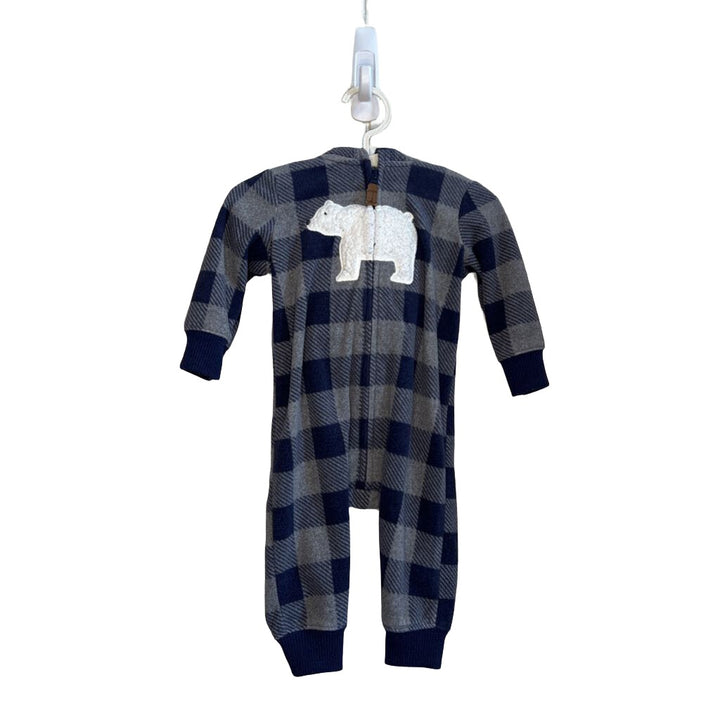 Hooded Zip-up Fleece Onesie